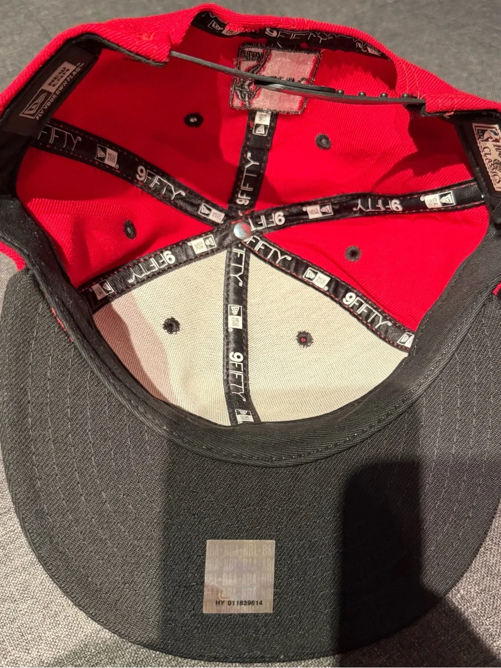 NBA Red and Black Miami Heat Logo Snapback